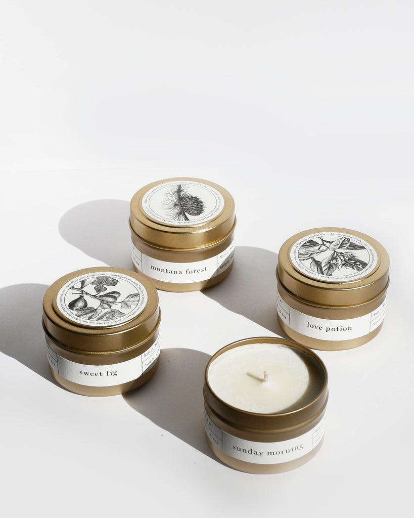 Gold Travel Candle 10-Pack